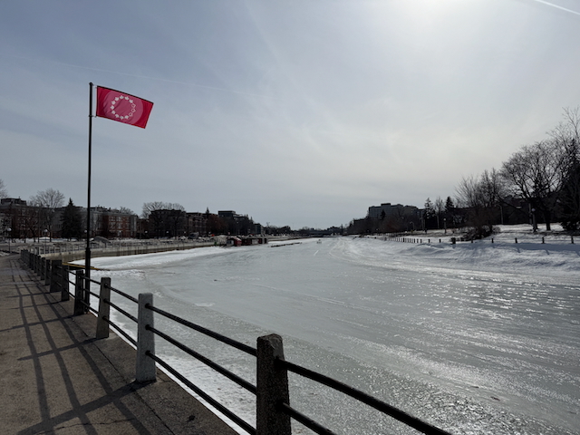 Rideau Canal, still frozen